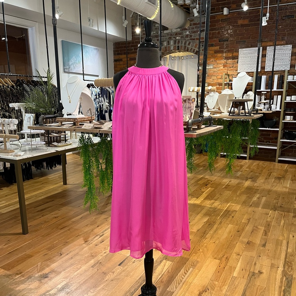 RAOUL Pink Silk Sleeveless Dress, GUC, Size 14 💓